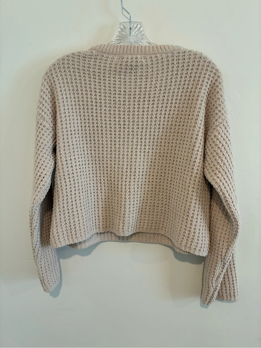 Sincerly Jules Beige Waffle-Knit Lounge Set - Top & Shorts